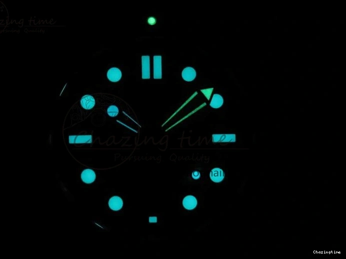 0417 2018 Seamaster Diver 300M OMF Best Edition Black Ceramic Black Dial on SS Bracelet A8800 (Black Balance Wheel) Breathable 7959